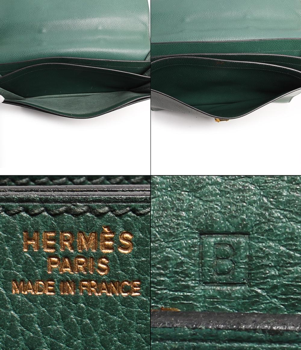 エルメス ビジネスバッグ ブリーフケース □B刻印 ゴールド金具 サックアデペッシュ 38 トゴ メンズ HERMES