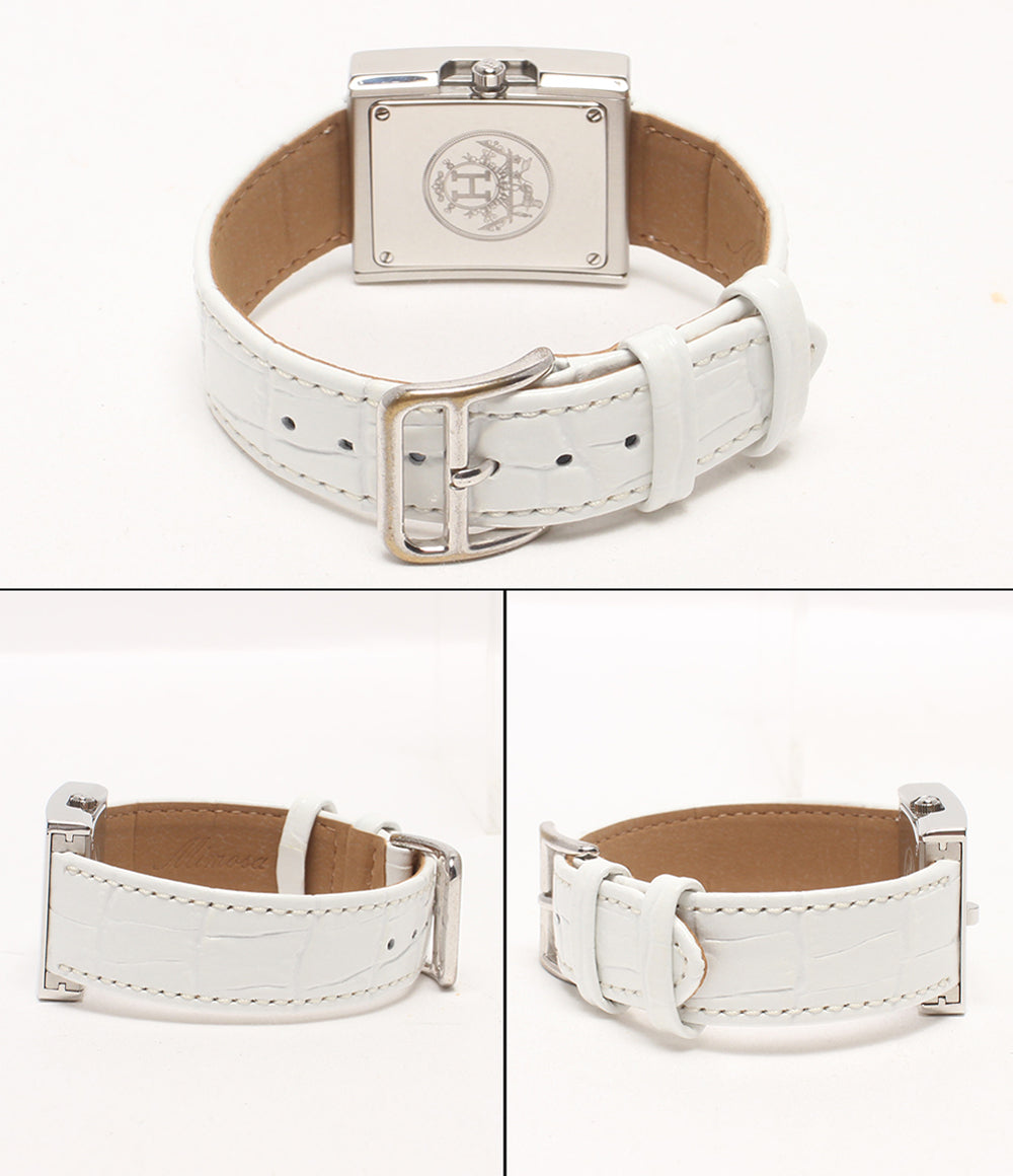 HERMES 腕時計 ベルトウォッチ クオーツ ホワイト BE1.210 レディース エルメス