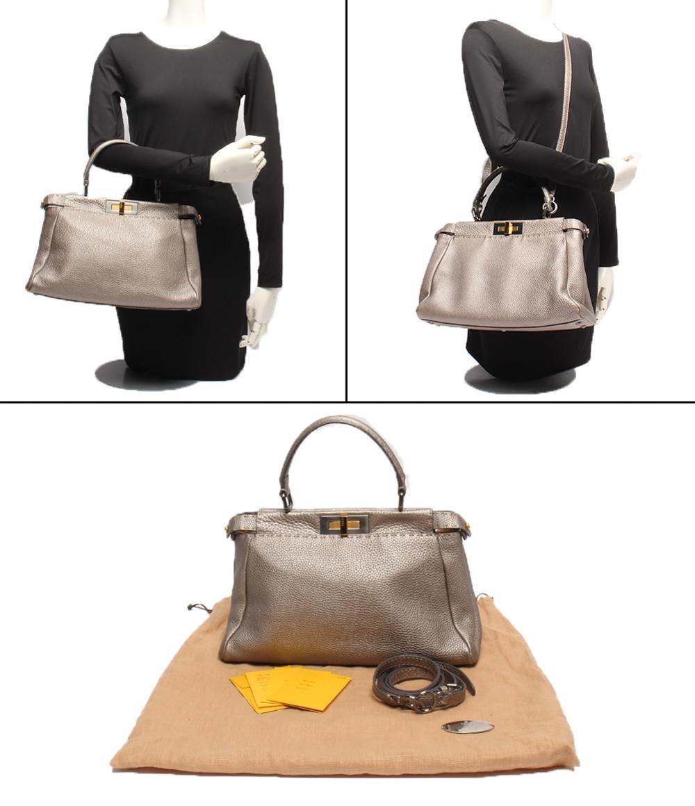 FENDI/ピーカブー/フェンディ/ハンドバッグ/ショルダー/2way/フェルト FENDI - FENDI/ピーカブー/フェンディ/ハンドバッグ/ショルダー/2way