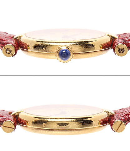 Cartier 腕時計 ヴェルメイユ マスト ヴァンドーム クオーツ レディース カルティエ