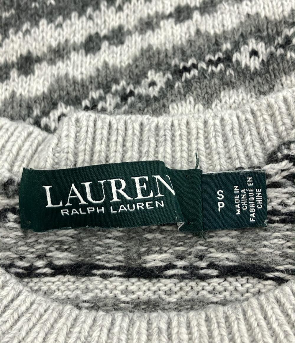 美品 ローレン ラルフ ローレン 長袖ニットワンピース レディース SIZE SP (S) LAUREN  RALPH LAUREN