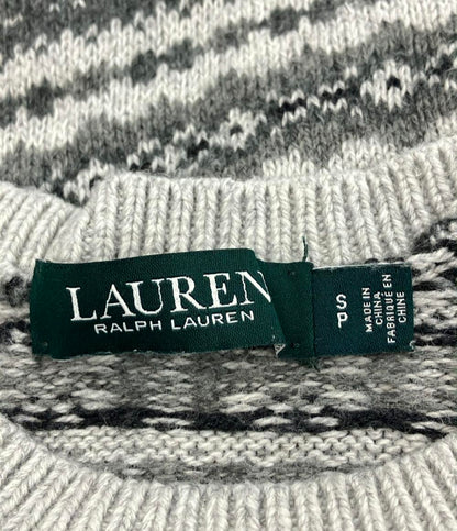 美品 ローレン ラルフ ローレン 長袖ニットワンピース レディース SIZE SP (S) LAUREN  RALPH LAUREN