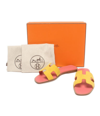 美品 エルメス サンダル スエード オラン レディース SIZE 36 1/2 HERMES