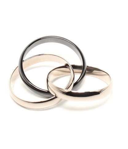 美品 Cartier リング 指輪 K18 トリニティ ブラックセラミック レディース SIZE 14号 カルティエ