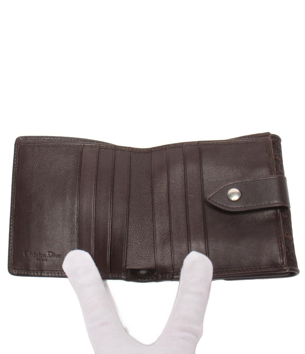 美品 クリスチャンディオール Wホック 二つ折り財布 レディース