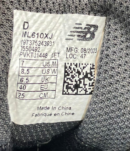 美品 ニューバランス ローカットスニーカー ML610XJ メンズ SIZE 25.0 (S) NEW BALANCE