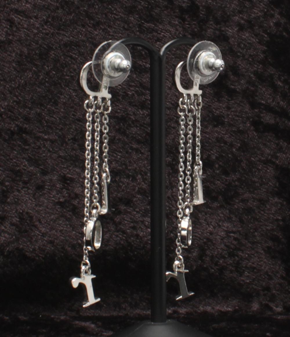 Christian Dior ピアス ロゴ チェーン レディース クリスチャン