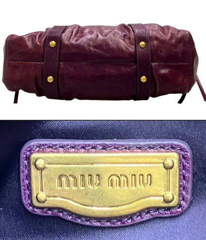 Miu Miu 2wayショルダーバッグ ハンドバッグ 斜め掛け レディース ミュウ ミュウ