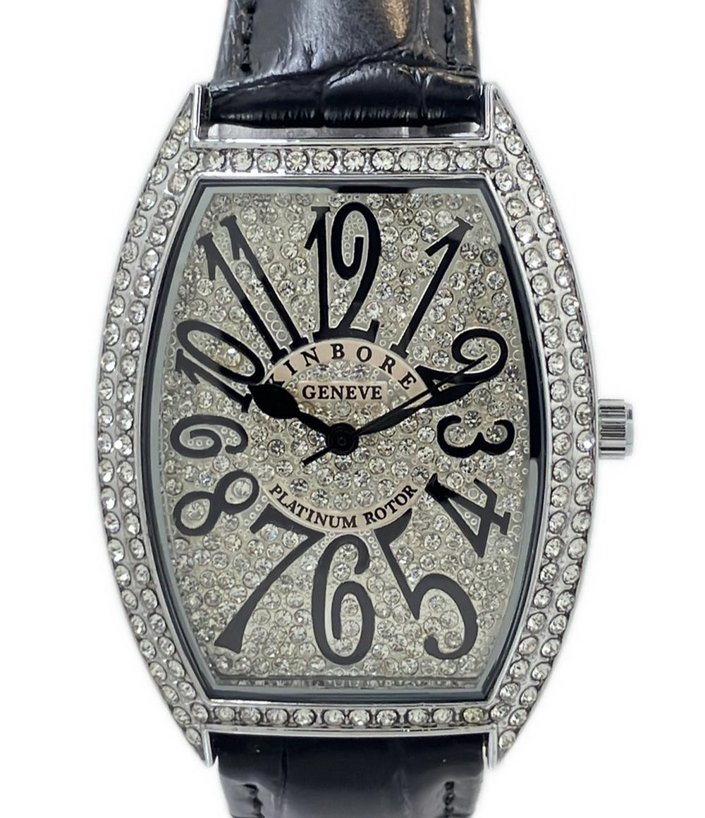 美品 KINBORE 腕時計 クオーツ シルバー レディース メンズ