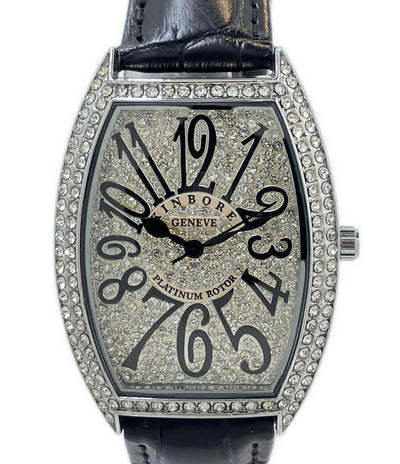 美品 KINBORE 腕時計 クオーツ シルバー レディース メンズ