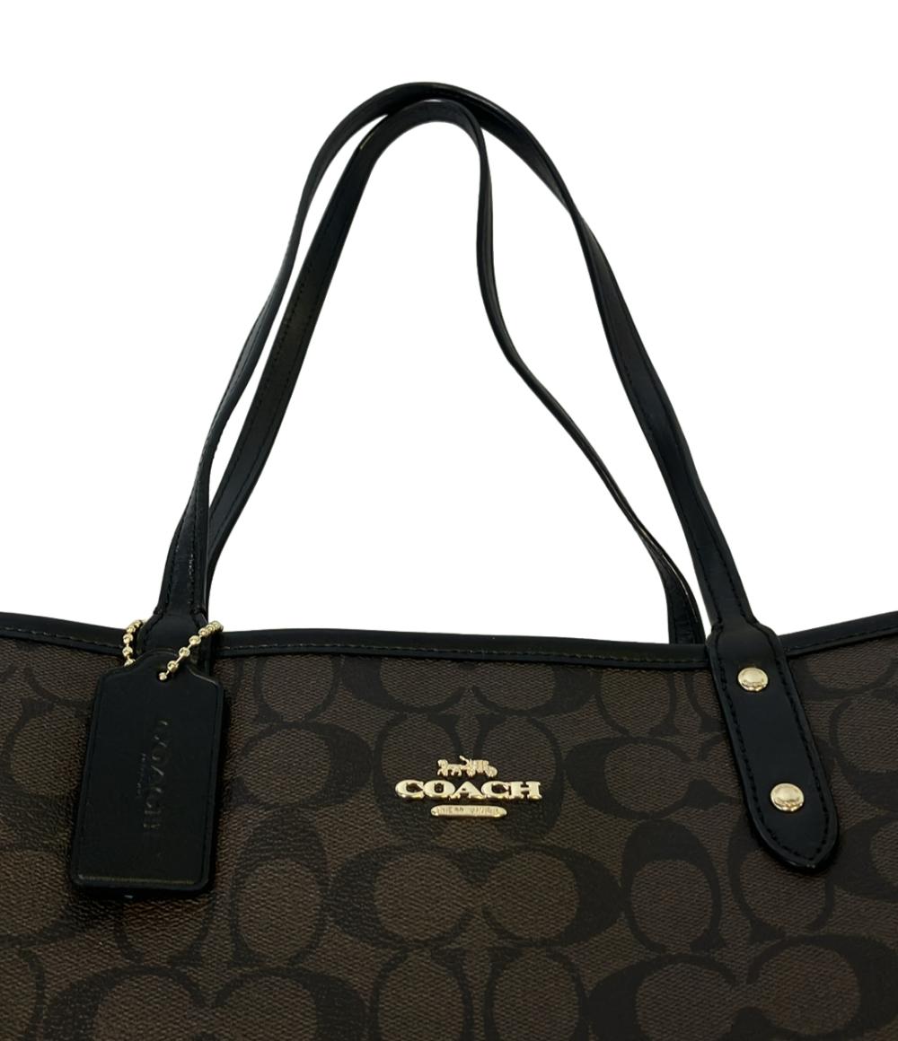 美品 COACH トートバッグ リバーシブル シグネチャー F36658 レディース コーチ