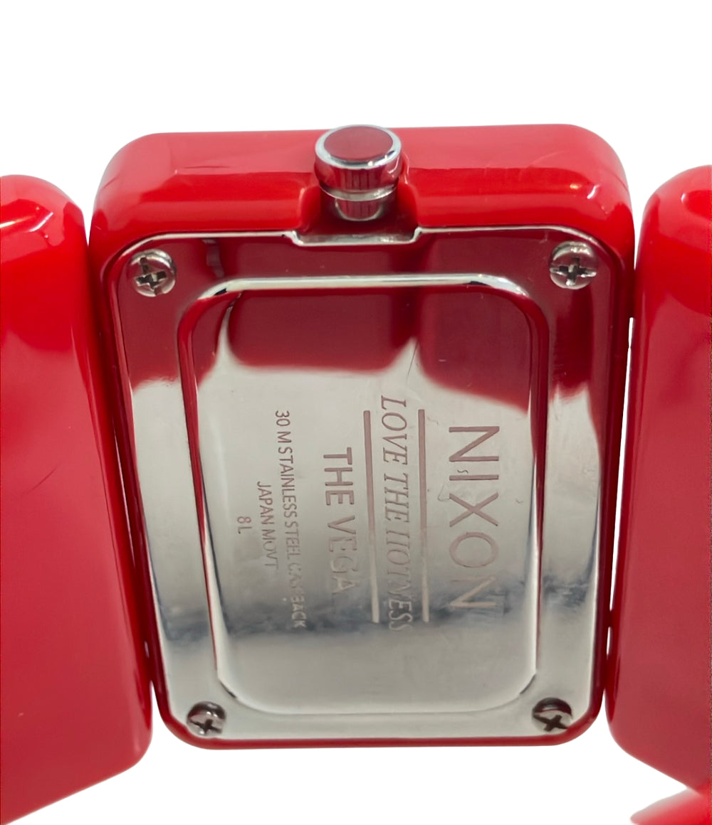 NIXON 腕時計 クオーツ レッド メンズ ニクソン
