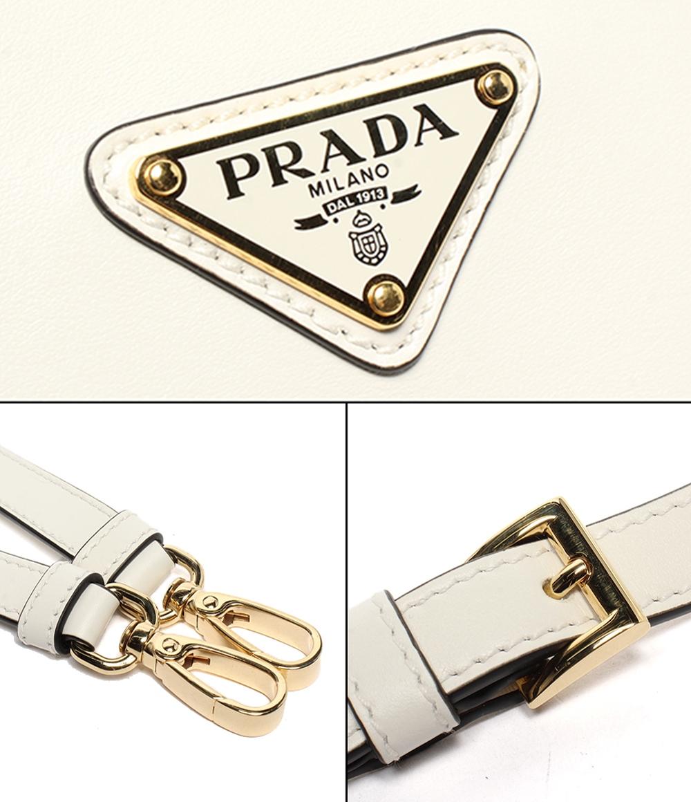 美品 PRADA 2WAYハンドバッグ ショルダーバッグ 肩掛け アーケ スモール レザー ショルダーバッグ 1BC194 レディース プラダ