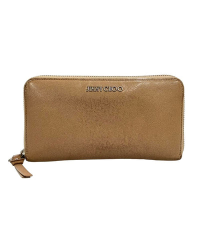 Jimmy Choo ラウンドファスナー長財布 レザー レディース ジミーチュウ