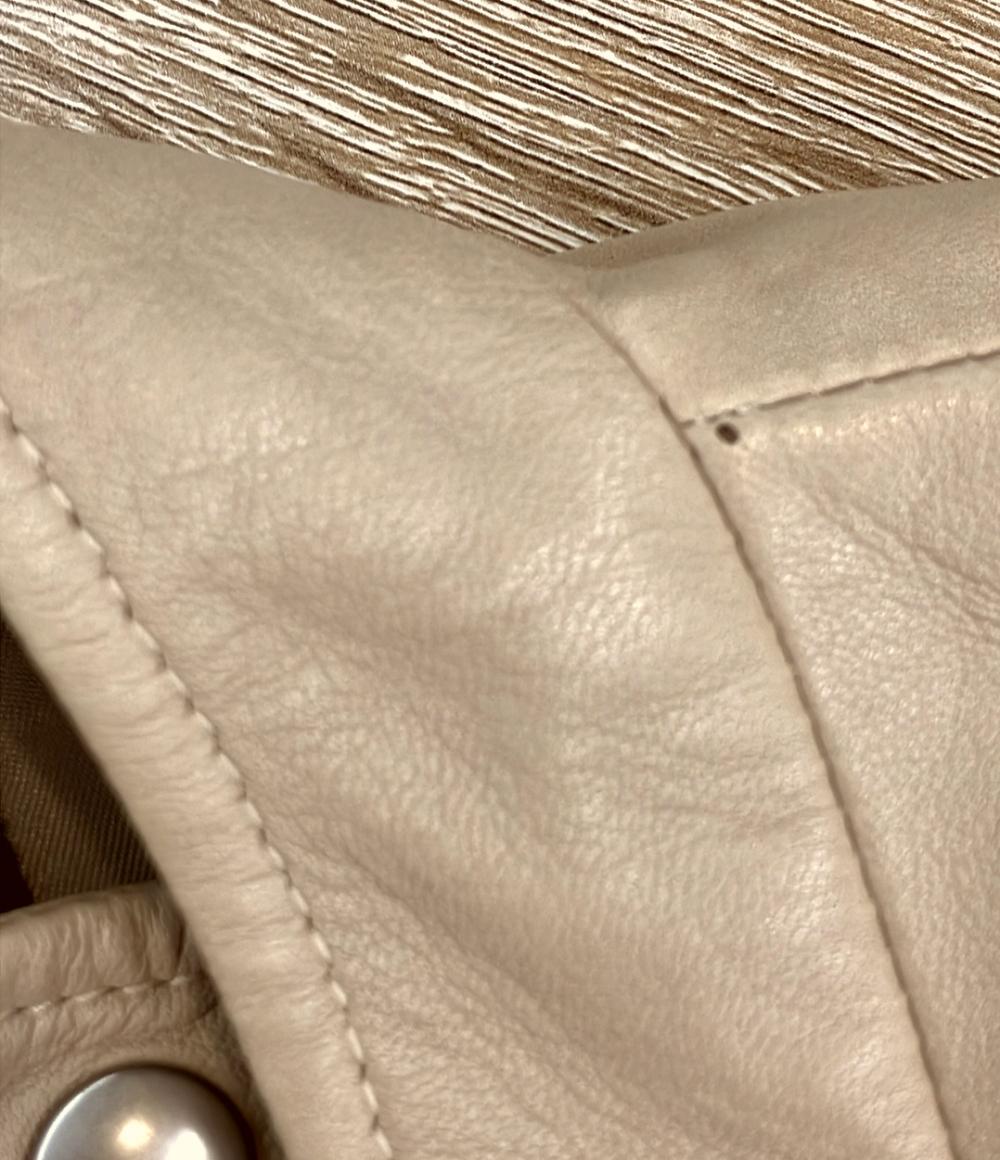 BARNEYS NEW YORK シングルライダースジャケット 羊革 レディース SIZE 38 (S) バーニーズ ニューヨーク —