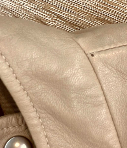 BARNEYS NEW YORK シングルライダースジャケット 羊革 レディース SIZE 38 (S) バーニーズ ニューヨーク —