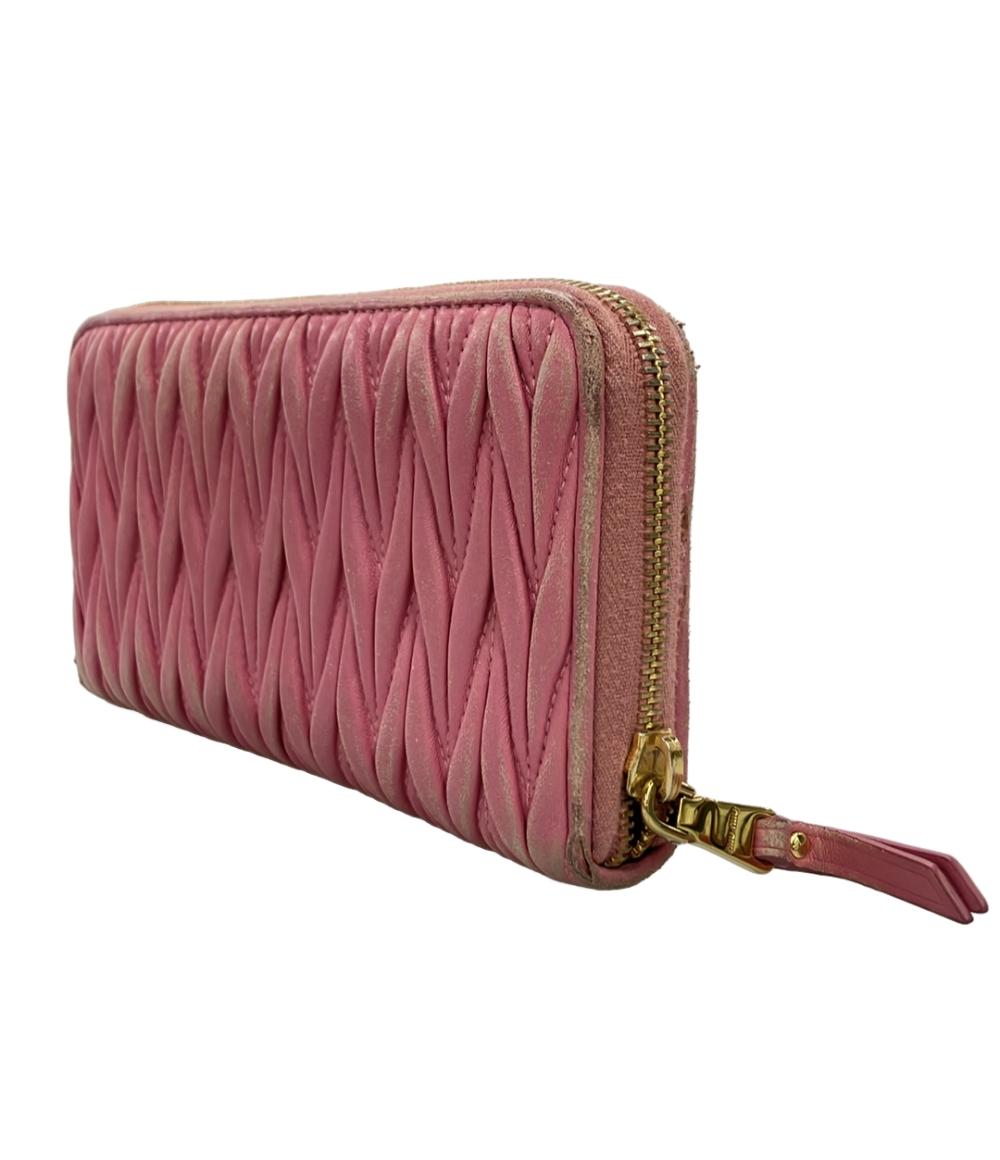 Miu Miu ラウンドファスナー長財布 レディース ミュウ ミュウ