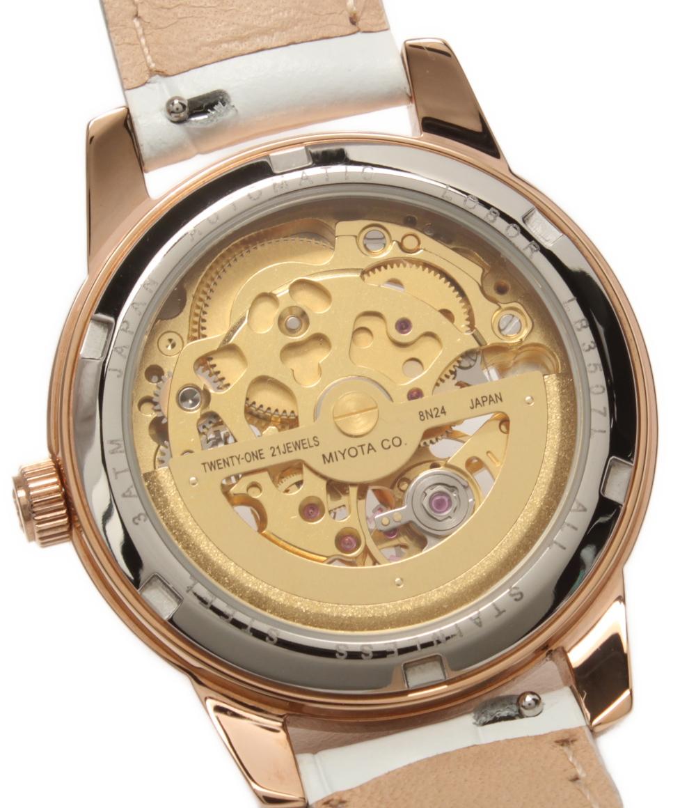 美品 LOBOR 腕時計 自動巻き LB3507L レディース ロバ―