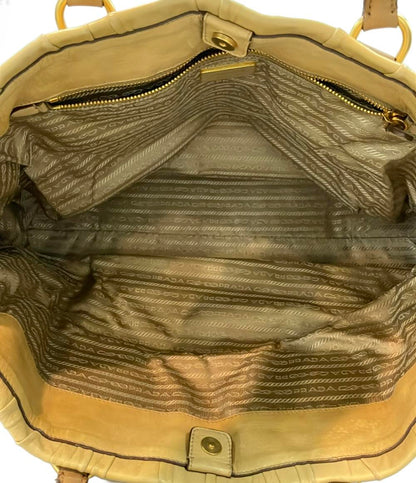 PRADA ハンドバッグ トートバッグ ギャザー レディース プラダ