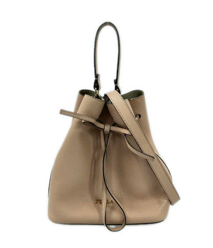 フルラ 2way 巾着レザーハンドバッグ ミニショルダーバッグ 斜め掛け レディース Furla