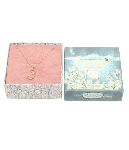 美品 SIENA ROSE ロングネックレス K10 3モチーフ レディース シエナロゼ