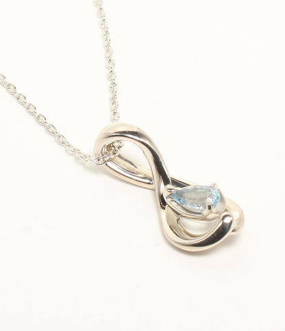 美品 4℃ ネックレス SV ブルートパーズ レディース ヨンドシー