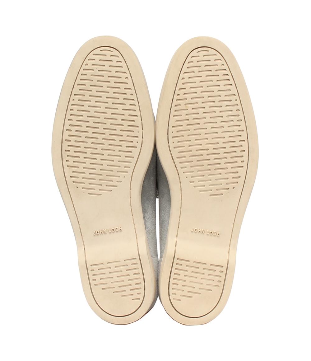 John Lobb ローファー PACE スエード グリーン グレー メンズ SIZE 8E (26.5cm) ジョンロブ