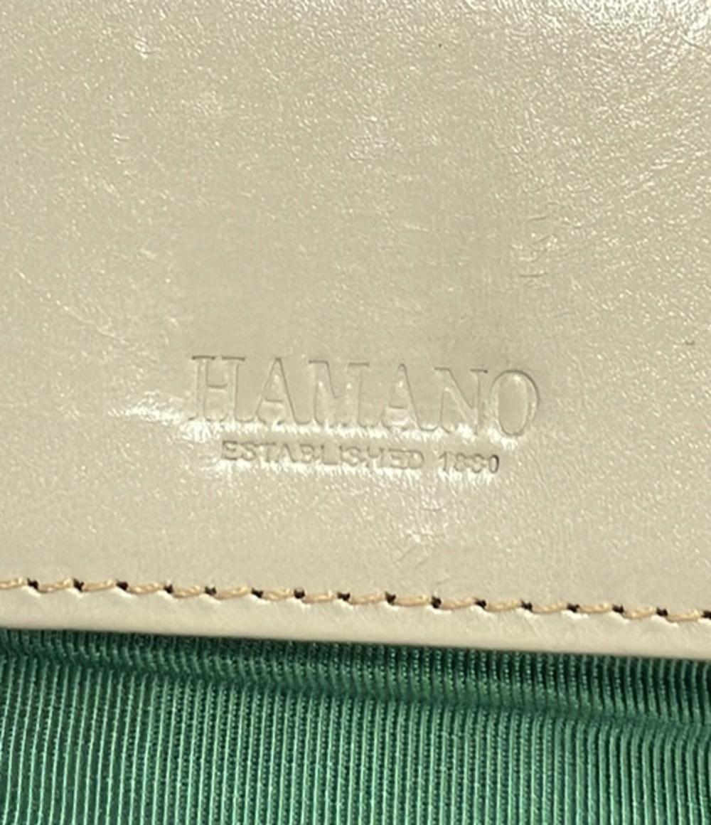 HAMANO 長財布 エナメル 牛革 レディース ハマノ