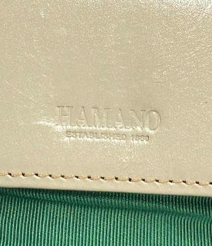 HAMANO 長財布 エナメル 牛革 レディース ハマノ