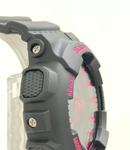 美品 CASIO 腕時計 Baby-G クオーツ ブラック BA-111 レディース カシオ
