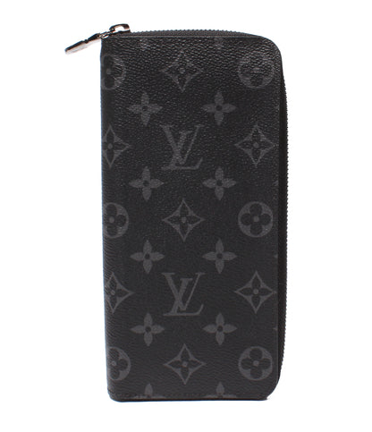 美品 LOUIS VUITTON ラウンドファスナー長財布 ジッピーウォレット・ヴェルティカル モノグラム・エクリプス M62295 メンズ ルイ・ヴィトン