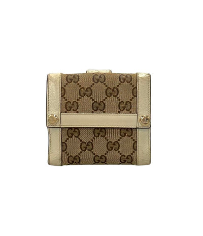 グッチ 二つ折り財布 Wホック GGキャンバス 154117 2184 レディース GUCCI