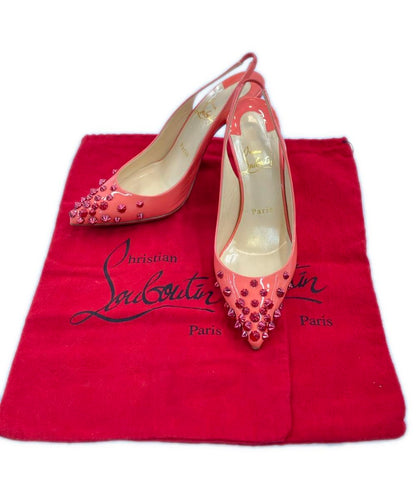 美品 クリスチャンルブタン ポインテッドトゥスリングバックパンプス レディース SIZE 36 1/2 (M) Christian Louboutin