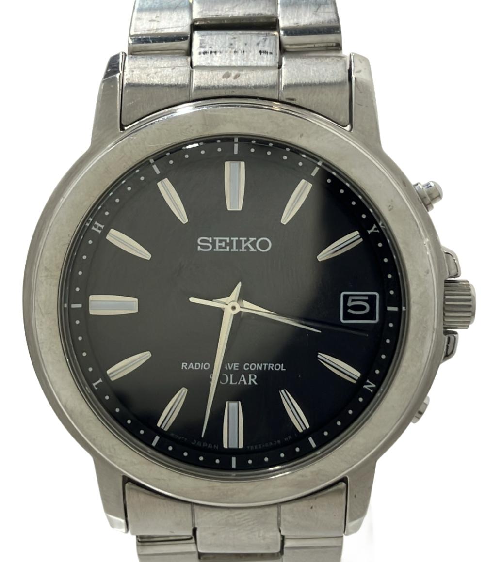 セイコー 腕時計 ソーラー ブラック 7B52-0AF0 メンズ SEIKO