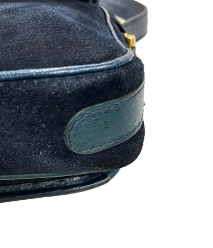 訳あり LANVIN ショルダーバッグ 肩掛け スエード レザー レディース ランバン