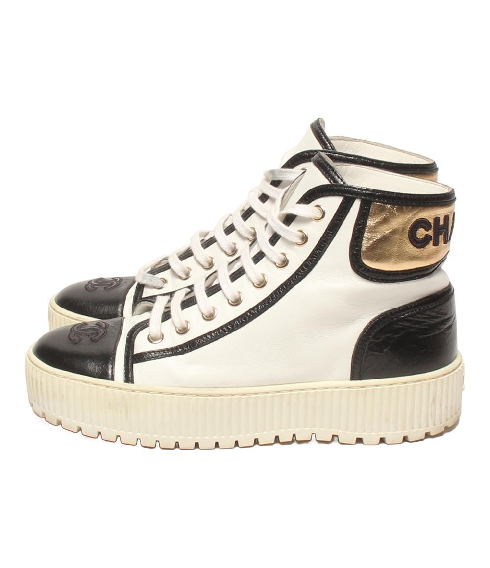 シャネル ハイカットスニーカー G38091 レディース SIZE 37 (L) CHANEL