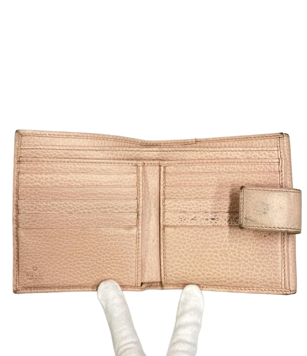 GUCCI Wホック二つ折り財布 GGマーモント 456122 496334 レディース
