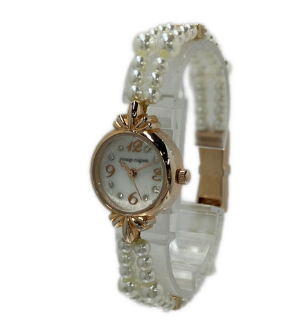 passage mignon 腕時計 クオーツ ホワイト SF85011-3900 レディース パサージュミニョン