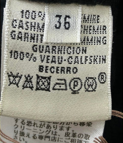 HERMES ダブルフェイス カシミアショートコート レディース SIZE 36 (XS) エルメス
