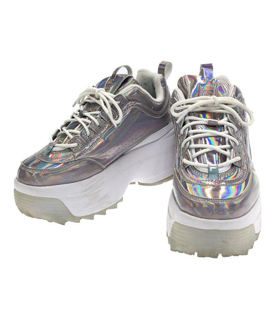 フィラ  厚底ローカットスニーカー DISRUPTOR 2 WEDGE IRIDESCENT    5FM00705-199  レディース SIZE 25 (XL以上) FILA