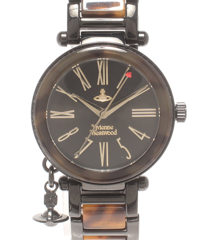 Vivienne Westwood 腕時計 クオーツ ブラック VV006BKBR レディース ヴィヴィアンウエストウッド