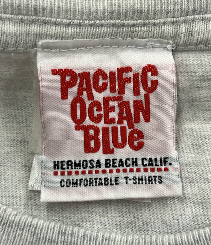 パシフィックオーシャンブルー 半袖プリントTシャツ メンズ SIZE MEDIUM (M) PACIFIC OCEAN BLUE