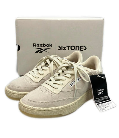 美品 Reebok ローカットスニーカー SixTONES CLASSIC CLUB C 85 VINTAGE レディース SIZE 24.5 (L) リーボック