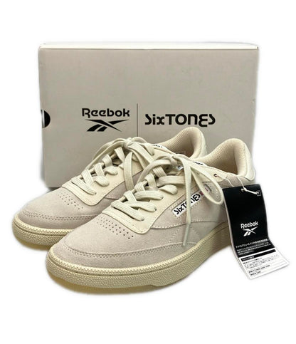 美品 Reebok ローカットスニーカー SixTONES CLASSIC CLUB C 85 VINTAGE レディース SIZE 24.5 (L) リーボック