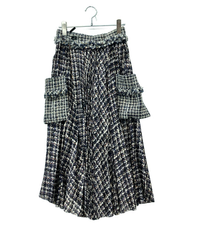 Sacai ツイードスカート ラップスカート 24-07446 レディース SIZE 0 (S) サカイ