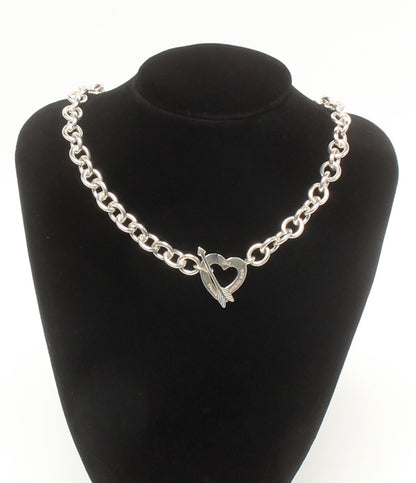 美品 Tiffany & Co. ネックレス　チョーカー SV925 ハートモチーフ アローモチーフ 1994 レディース ティファニー