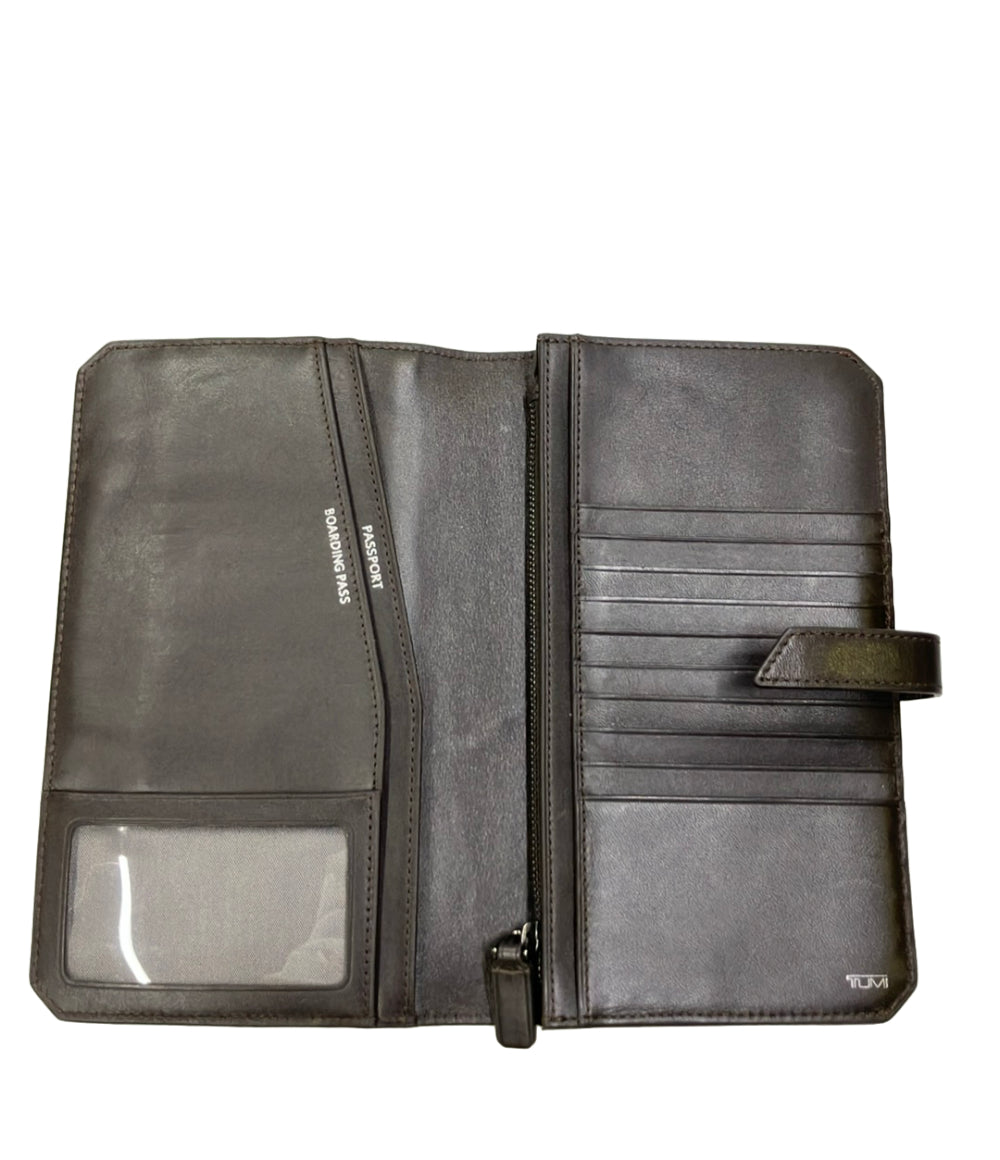 美品 TUMI 二つ折り財布 パスポートケース トラベルウォレット メンズ トゥミ