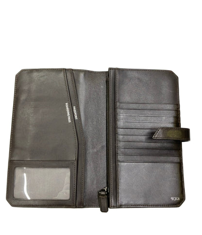 美品 TUMI 二つ折り財布 パスポートケース トラベルウォレット メンズ トゥミ