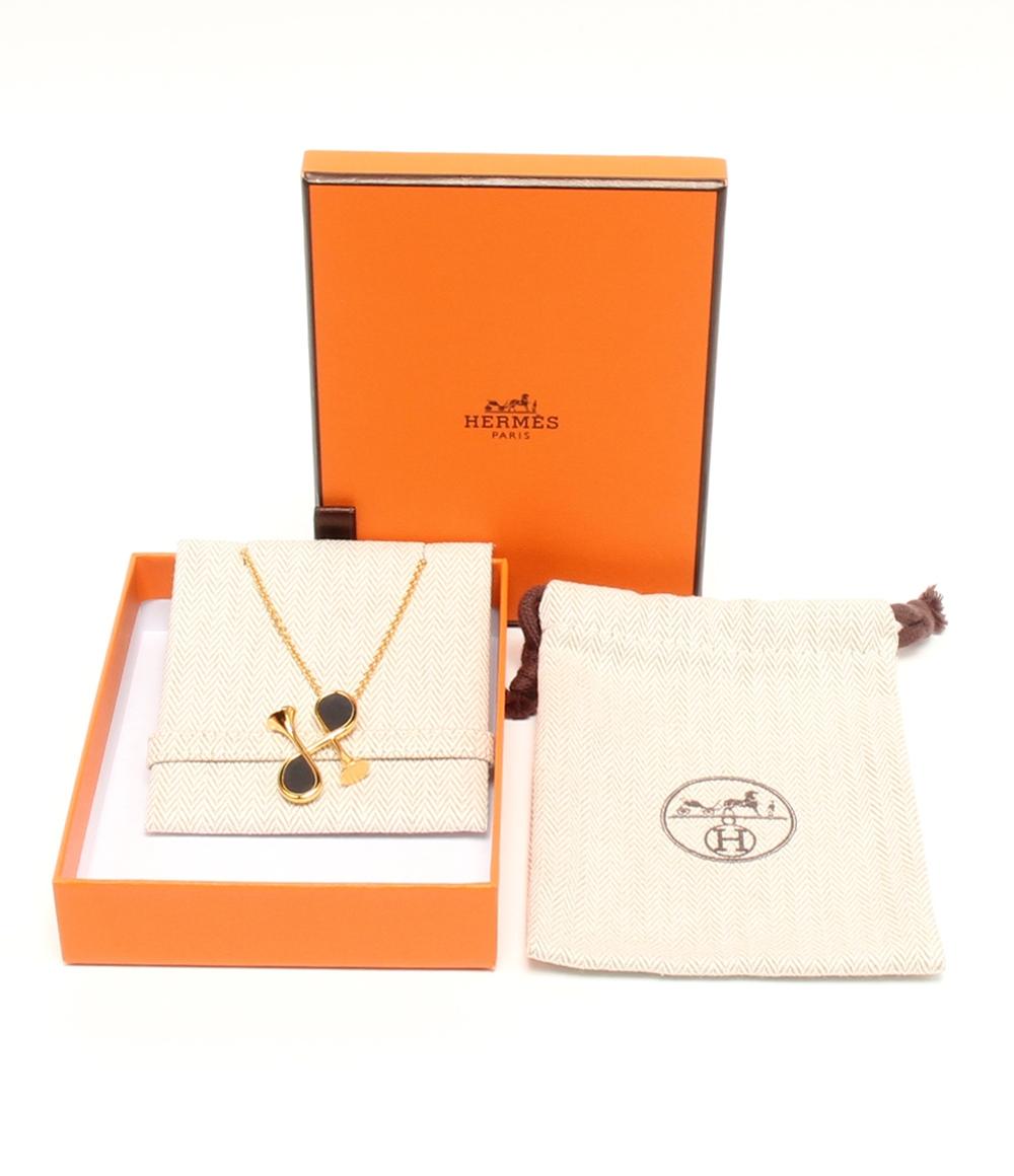 美品 HERMES ネックレス コルH ゴールド金具 レディース エルメス