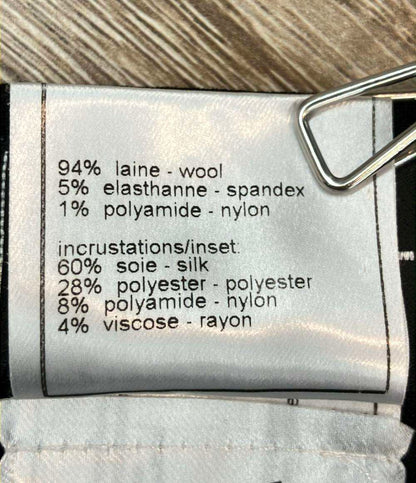 CHANEL パンツ ブラック キルティング ポケット P24279W03390 レディース SIZE 34 (XS) シャネル